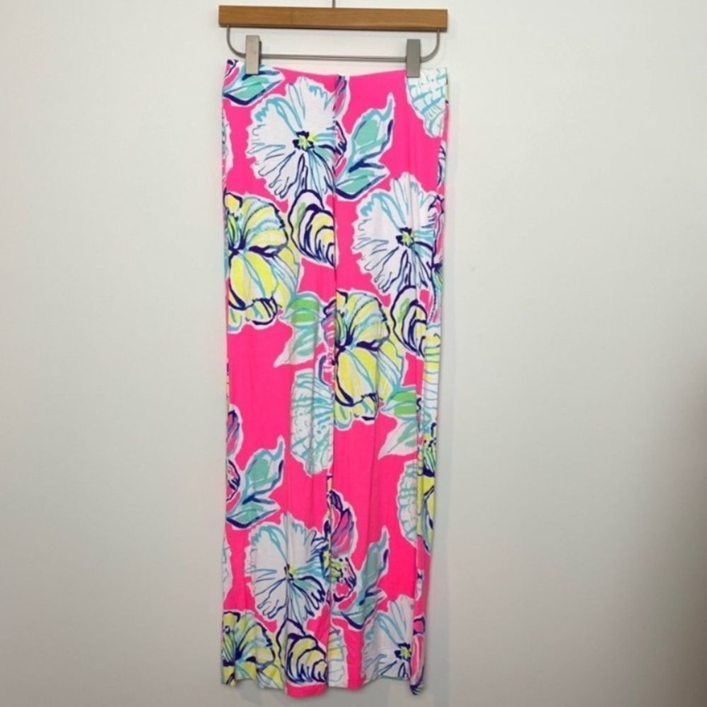 Pre loved! LILLY PULITZER Georgia May Palazzo Pants In Ride The Wave - Picture 5 of 10